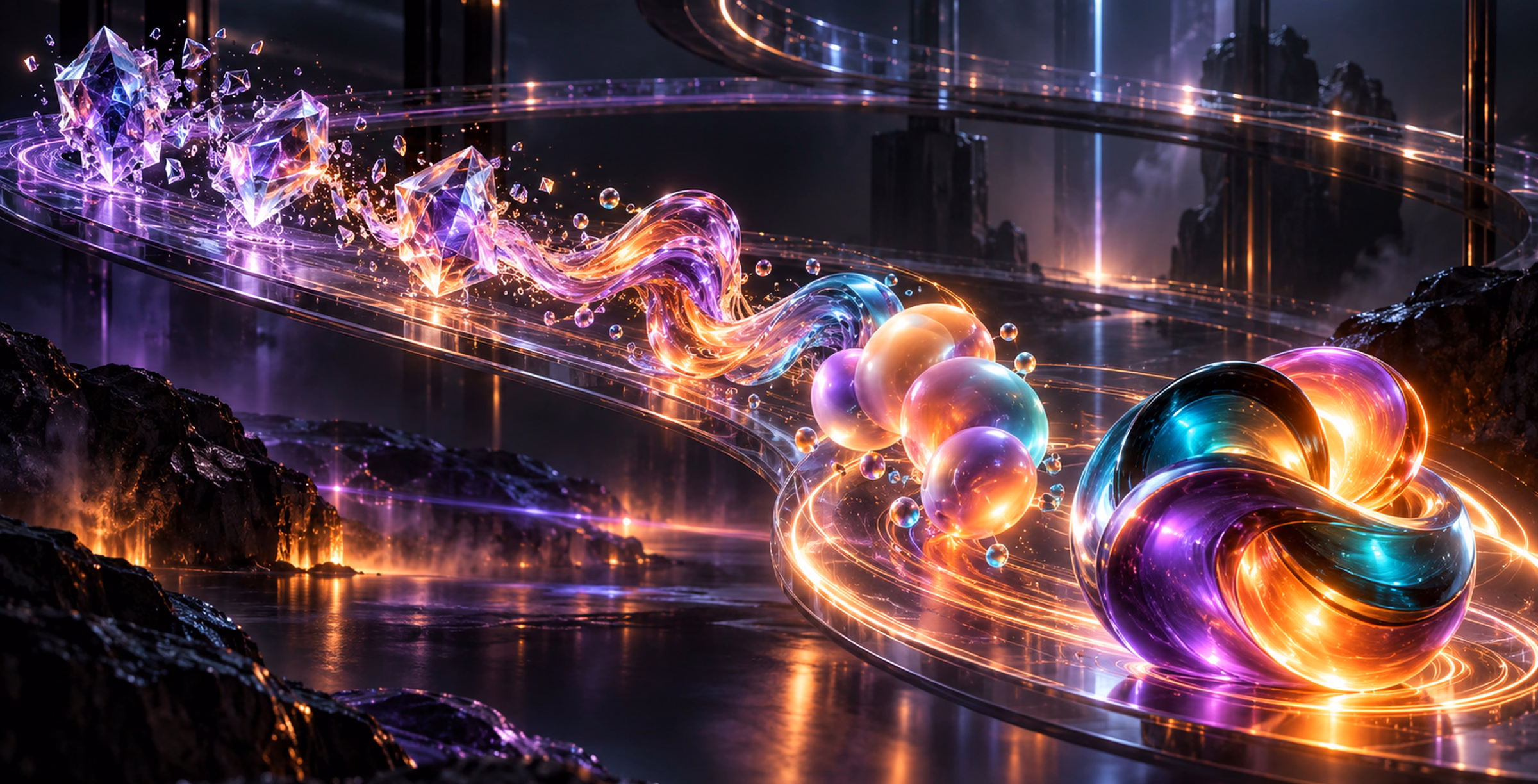 Abstract 3D motion sequence for an iGaming game launch and promotional teaser