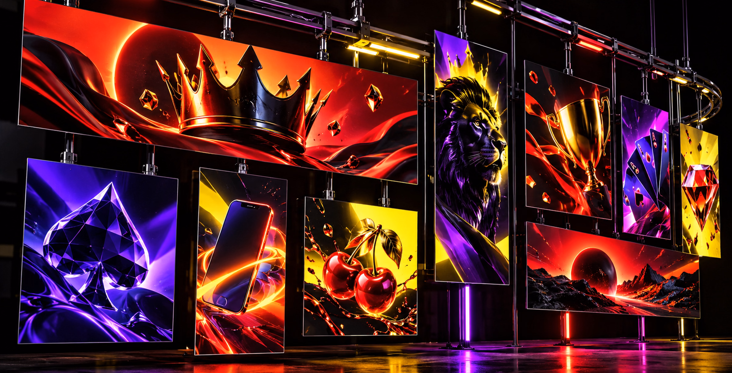 Multi-format iGaming promotional and affiliate creative campaign installation